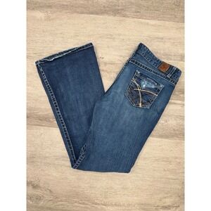 BKE Women's Dark Wash Boot Cut Jeans 36x35.5